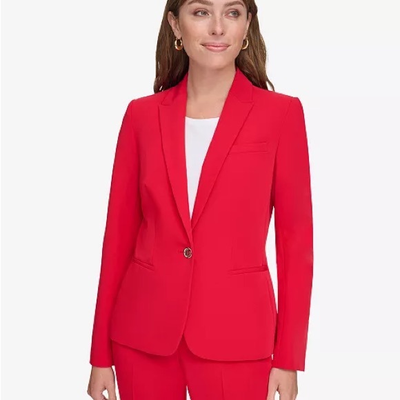 TOMMY HILFIGER Women’s One-Button Blazer - Picture 1 of 12